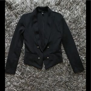 Cropped Tuxedo Blazer